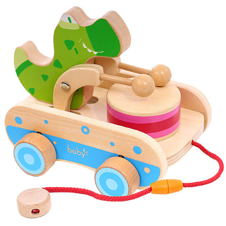 Wooden toy carriage