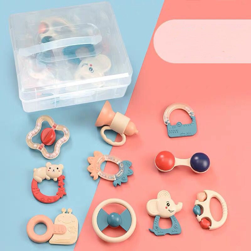 Baby teether rattle set