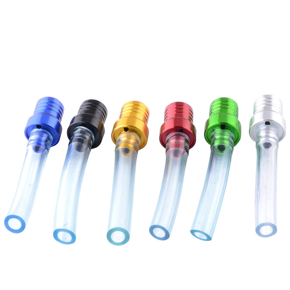 Motorcycle fuel tank vent pipe