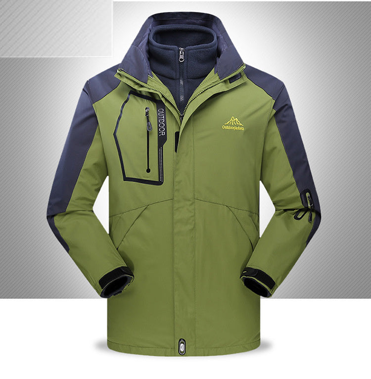 Plush 3-in-1 Military Style Jacket Coat