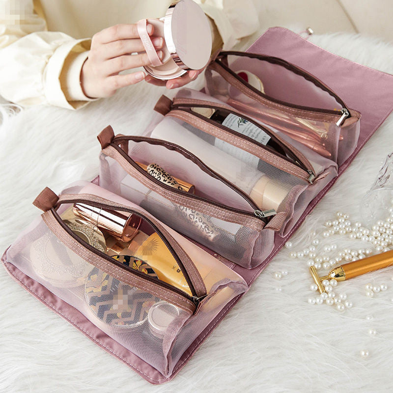 Cosmetic bag with mesh