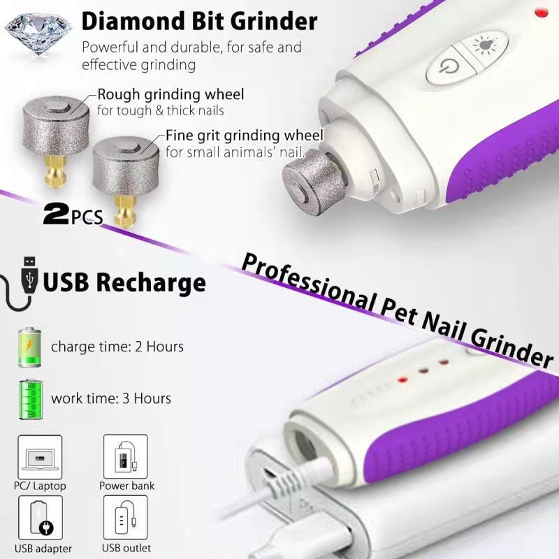 Electric nail grinder for pets