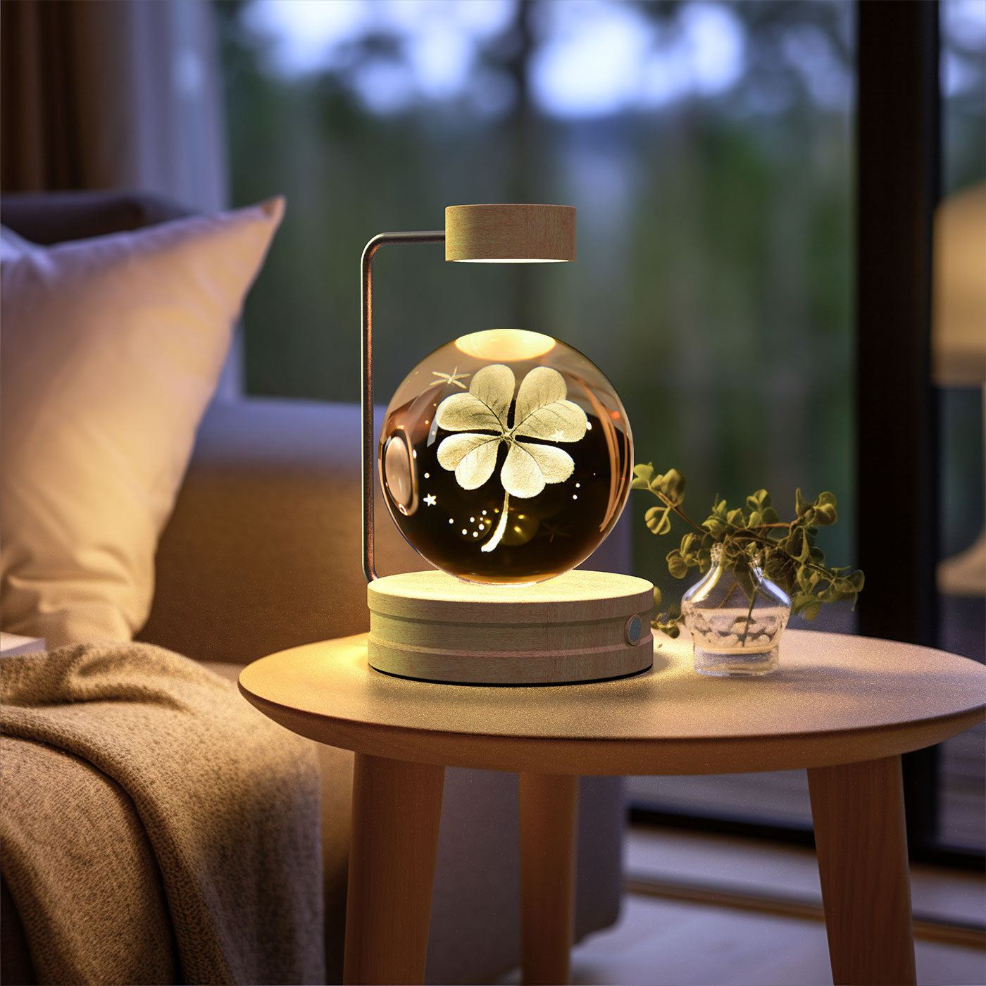 Night lamp crystal ball