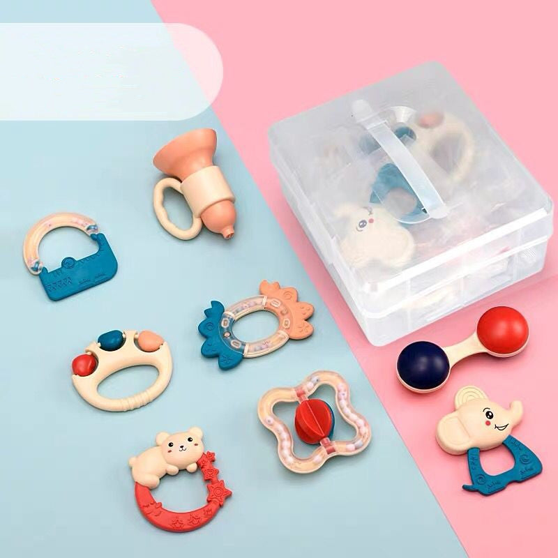 Baby teether rattle set