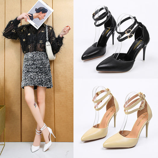 Pointed stiletto heels shoes