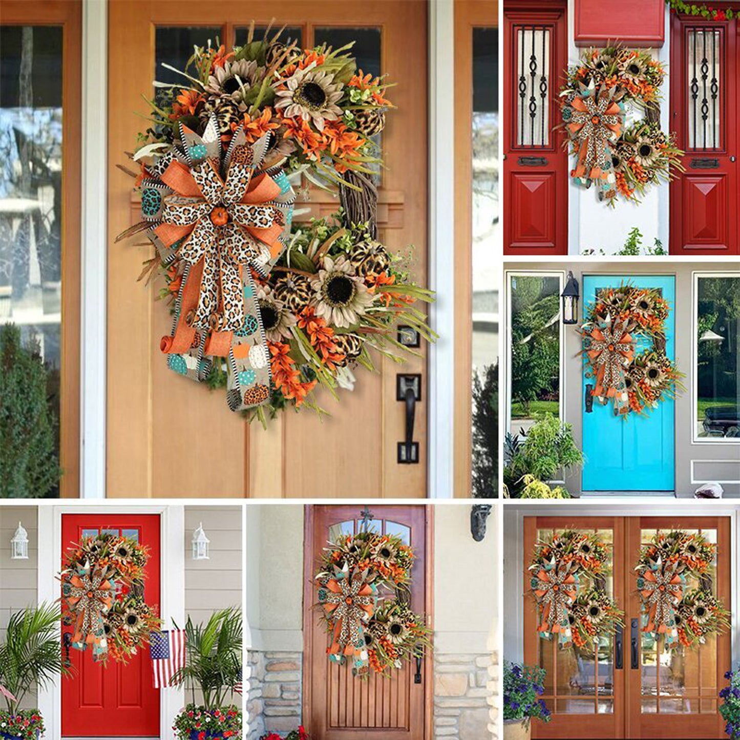 Handmade rustic door wreath