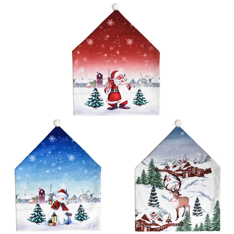 Christmas cartoon chair covers