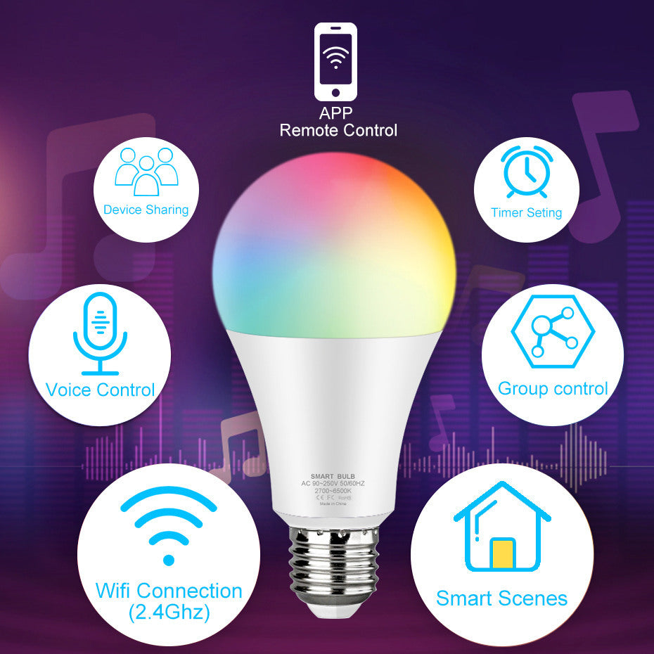 Smart bulb with voice control