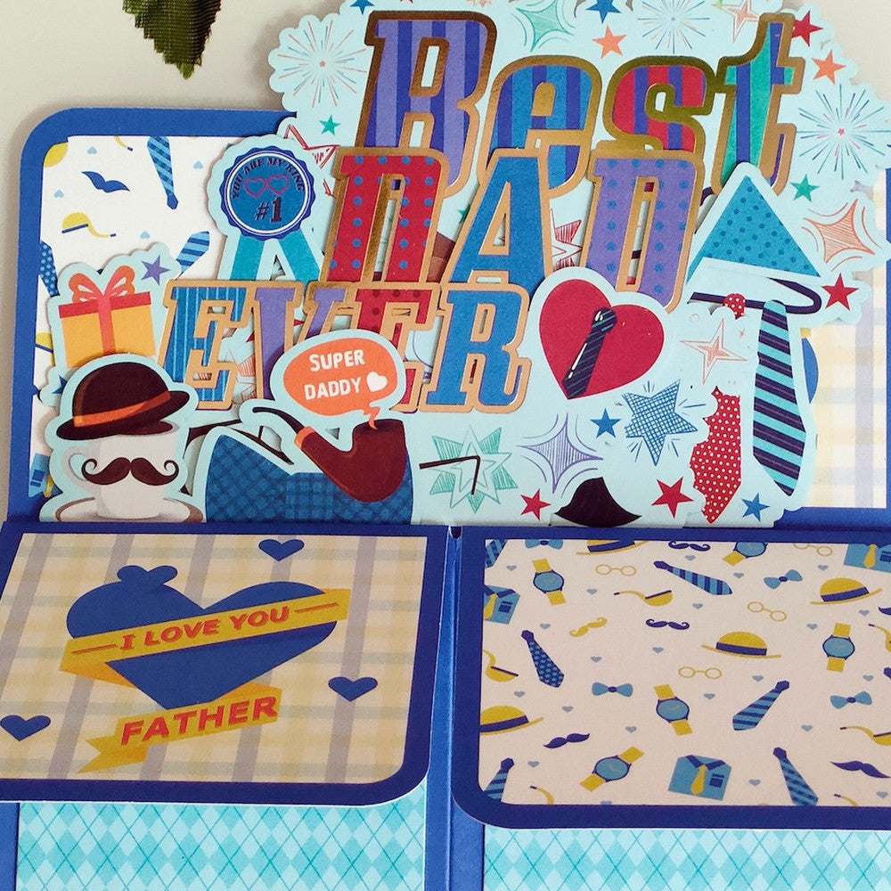 Father's day 3D pop up greeting card