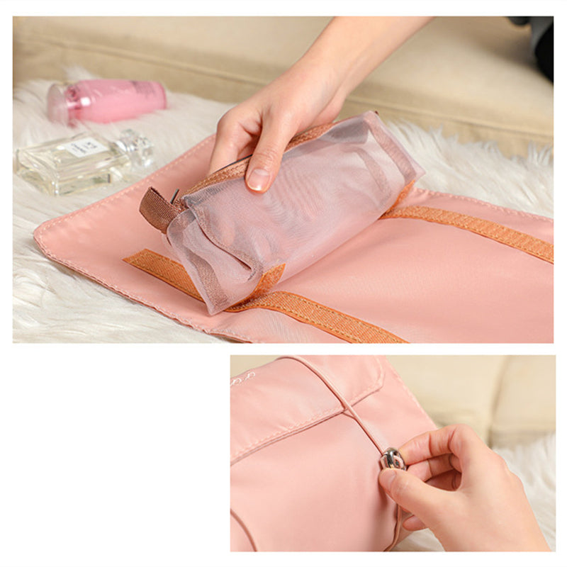 Cosmetic bag with mesh