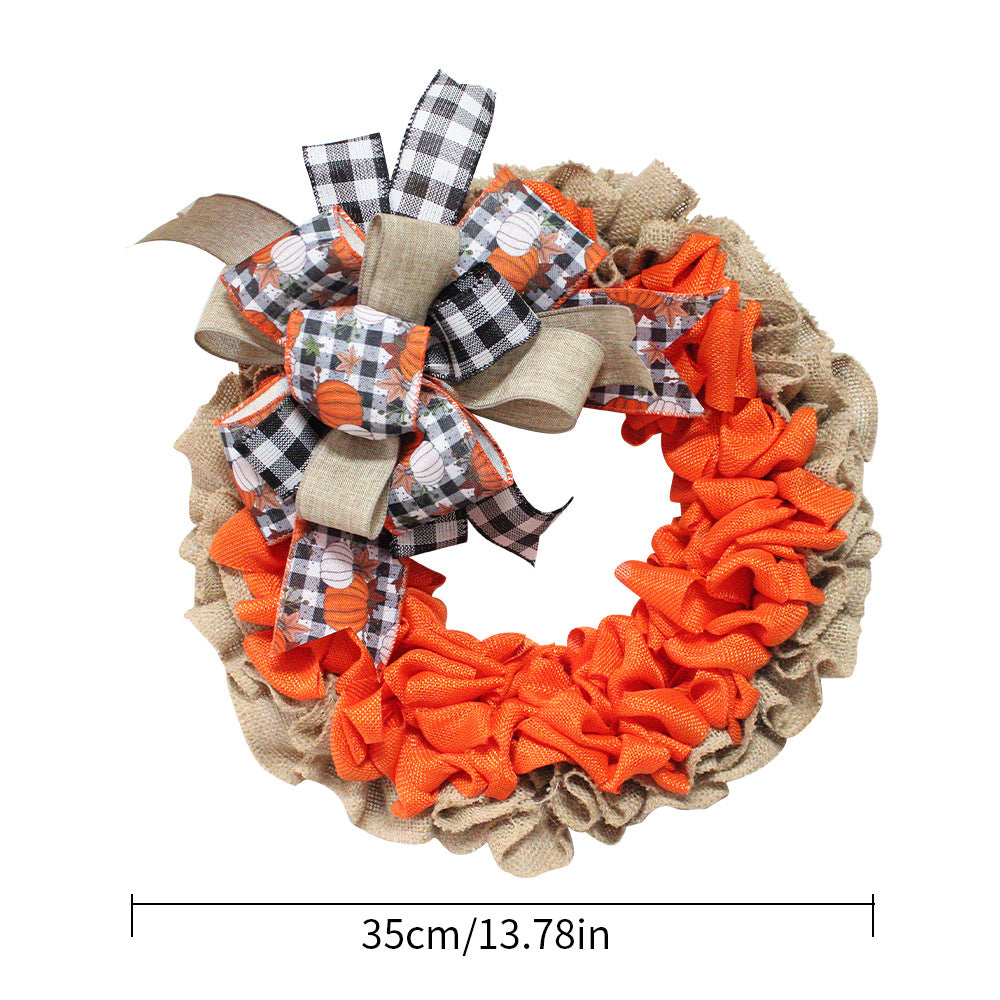 Handcrafted fall wreath