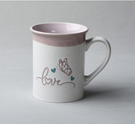 Vintage breakfast ceramic mug