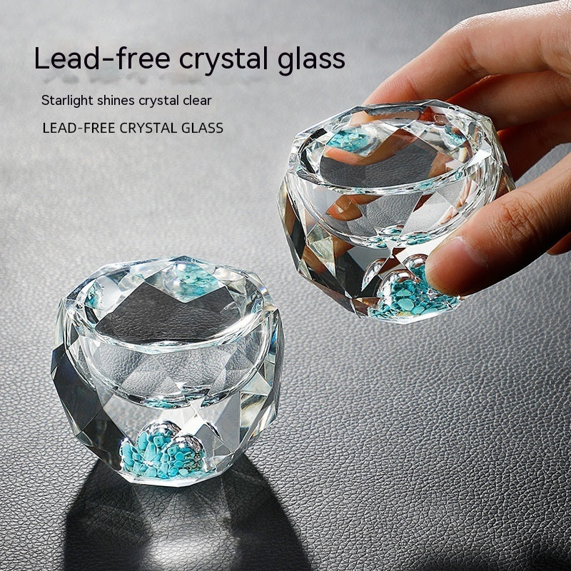 Luxury crystal whiskey decanter with glasses gift set