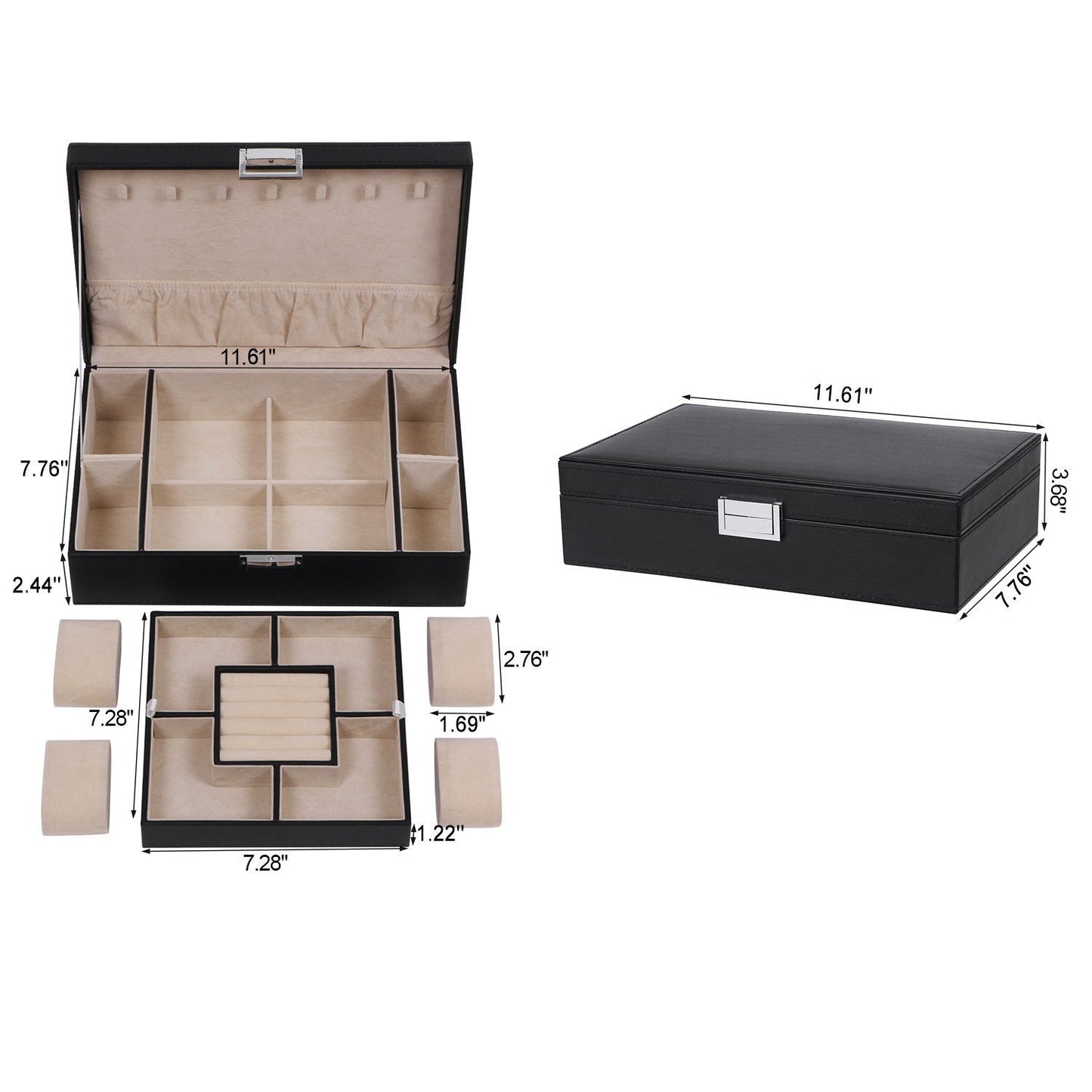 Large jewelry organizer box