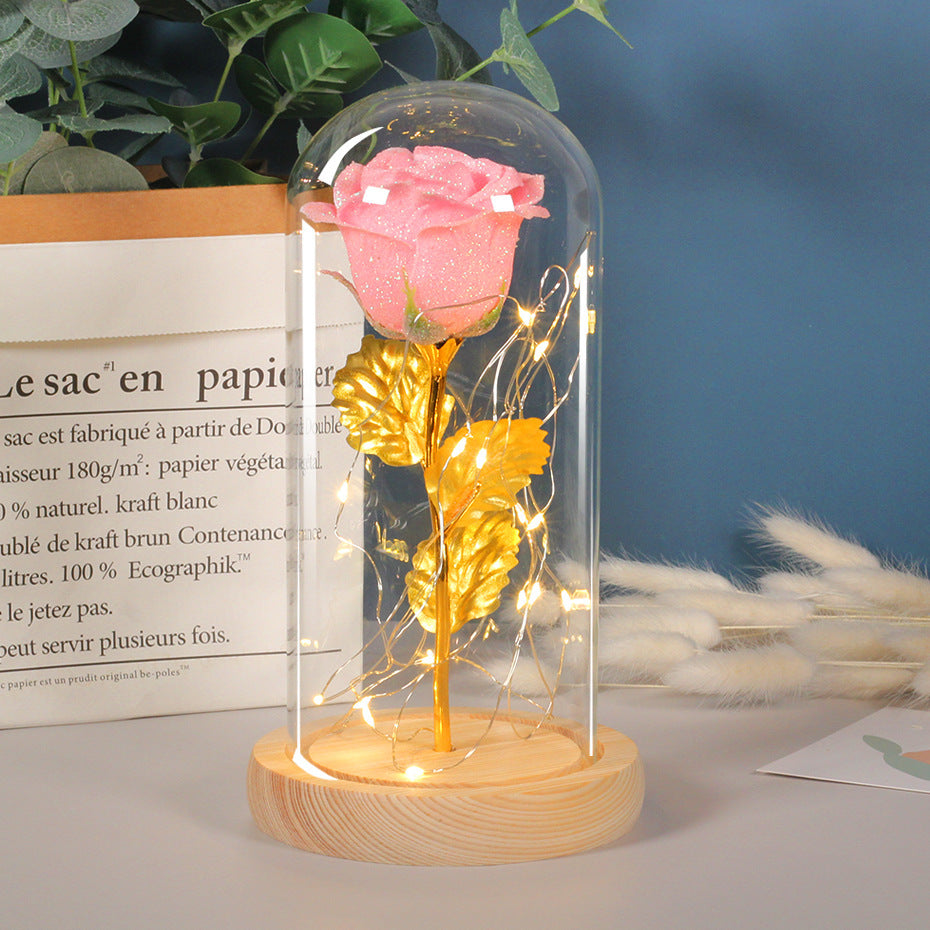 Eternal Rose in glass cover with LED