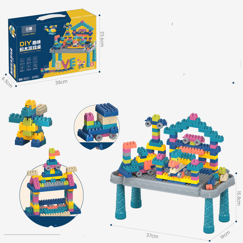 Building blocks table play set