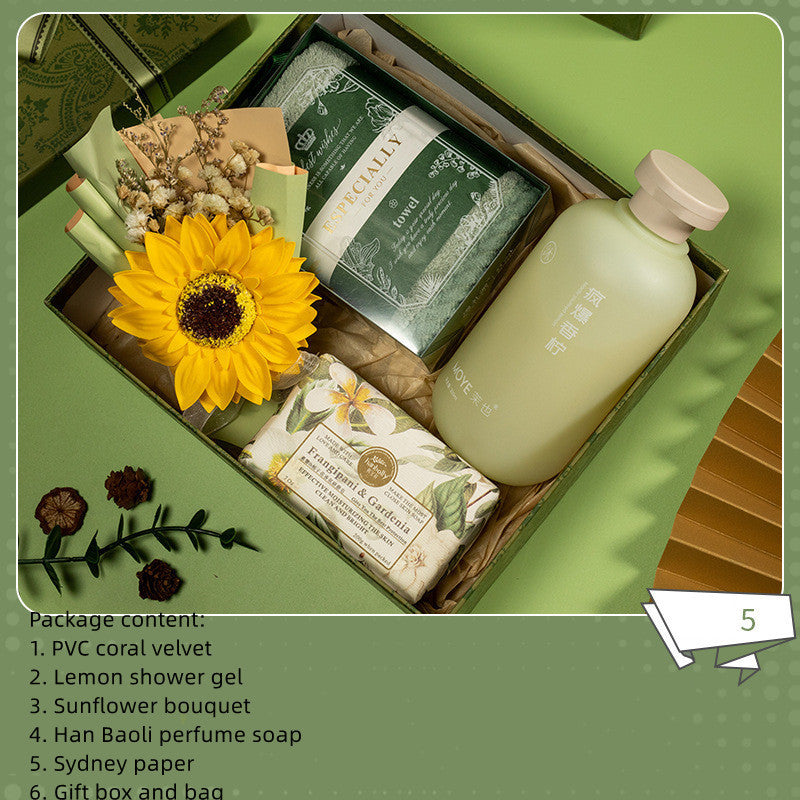 Relaxing spa tea set