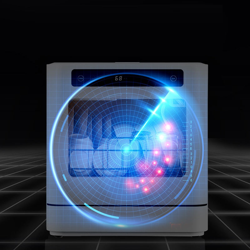 Table dishwasher with disinfection