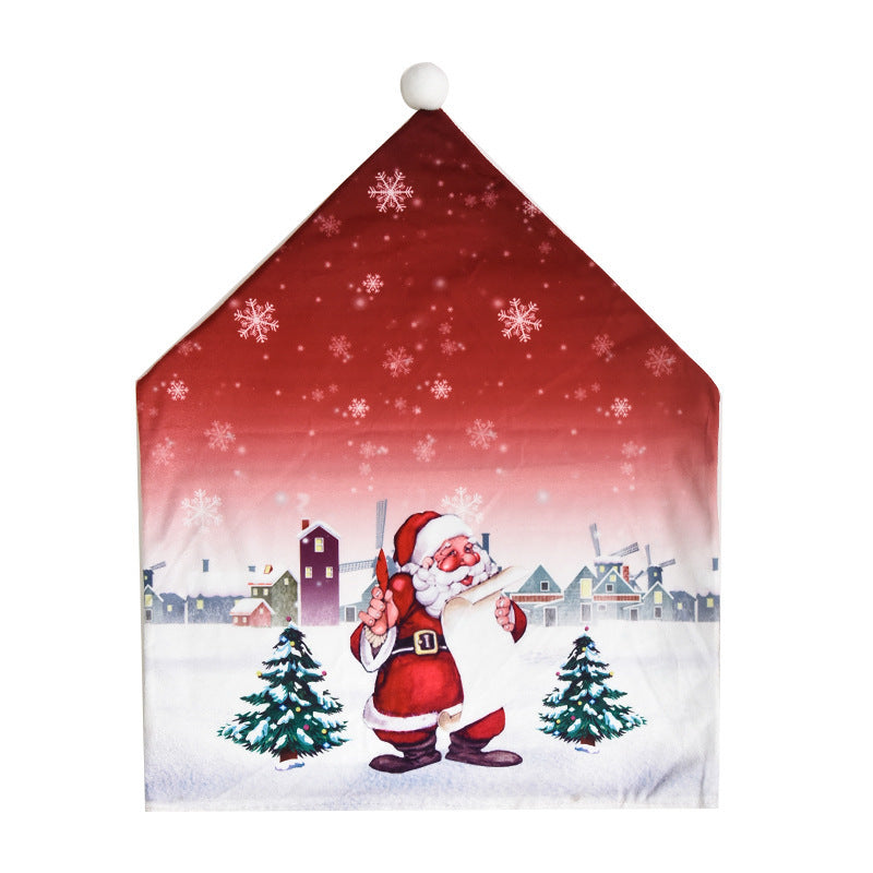 Christmas cartoon chair covers
