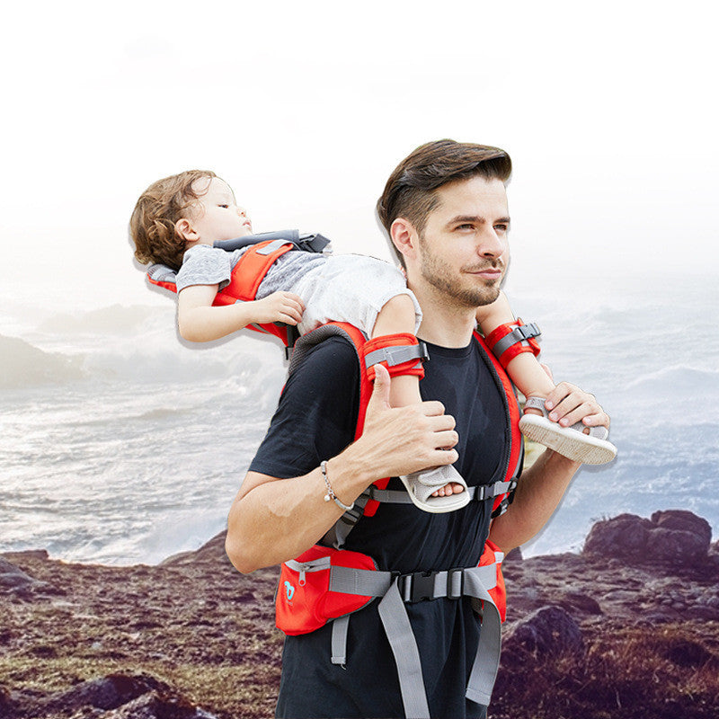 Hiking backpack with baby carrier