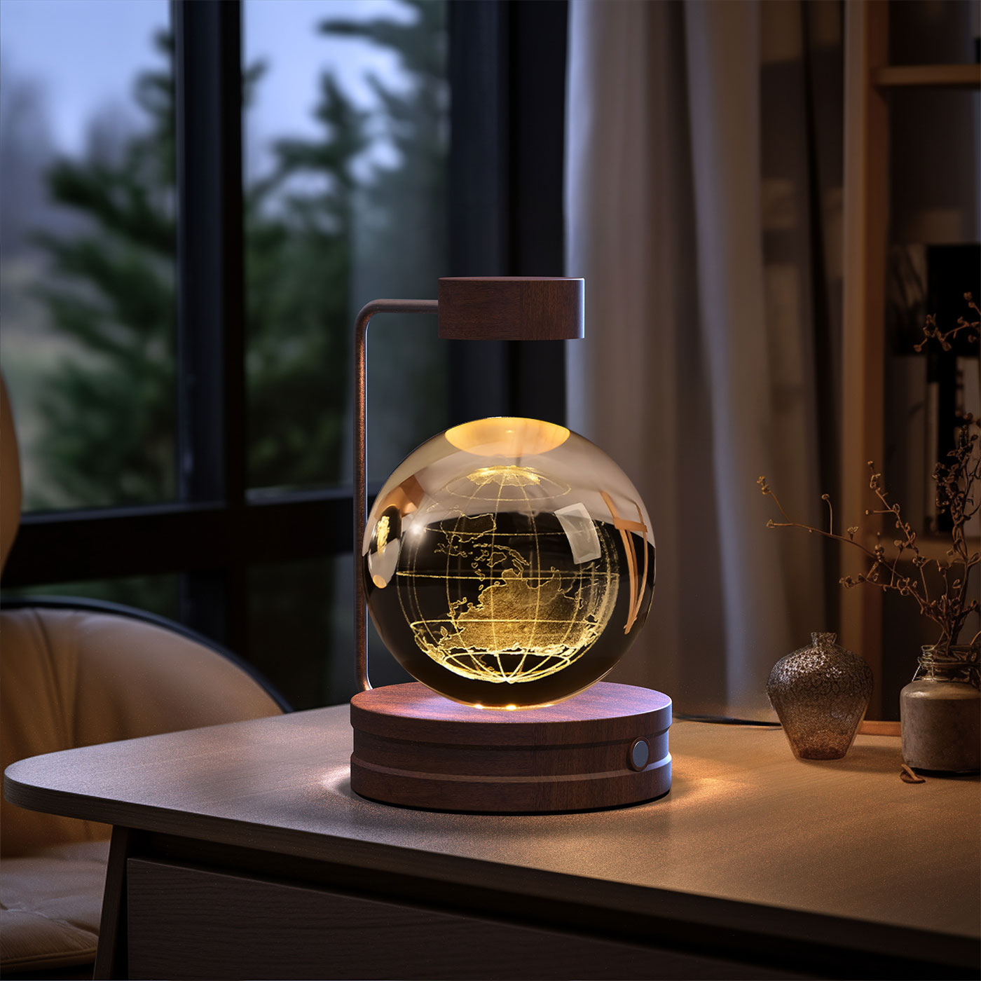 Night lamp crystal ball