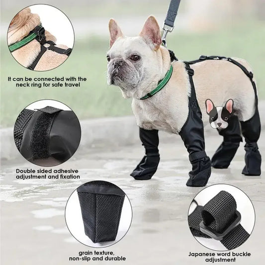 Dog shoes waterproof breathbale