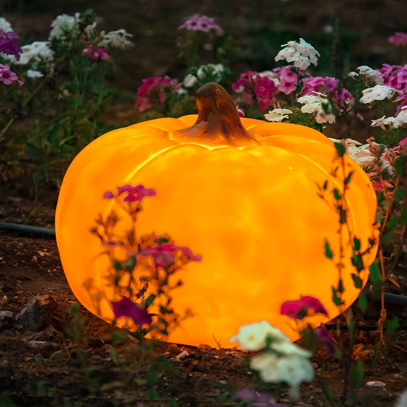 Outdoor solar pumpkin lights
