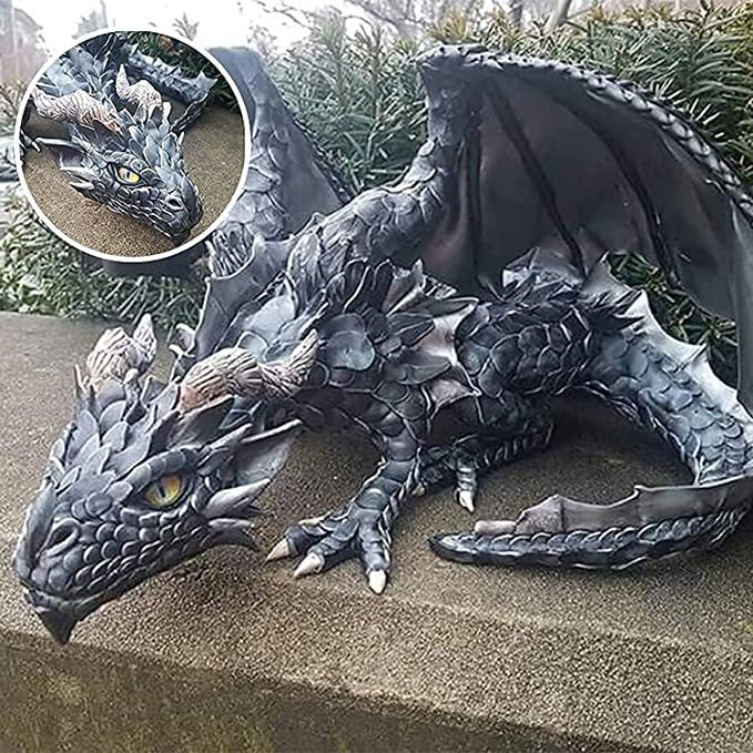 Handmade dragon statue