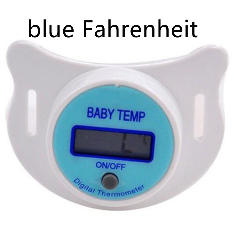 Baby pacifier with digital thermometer