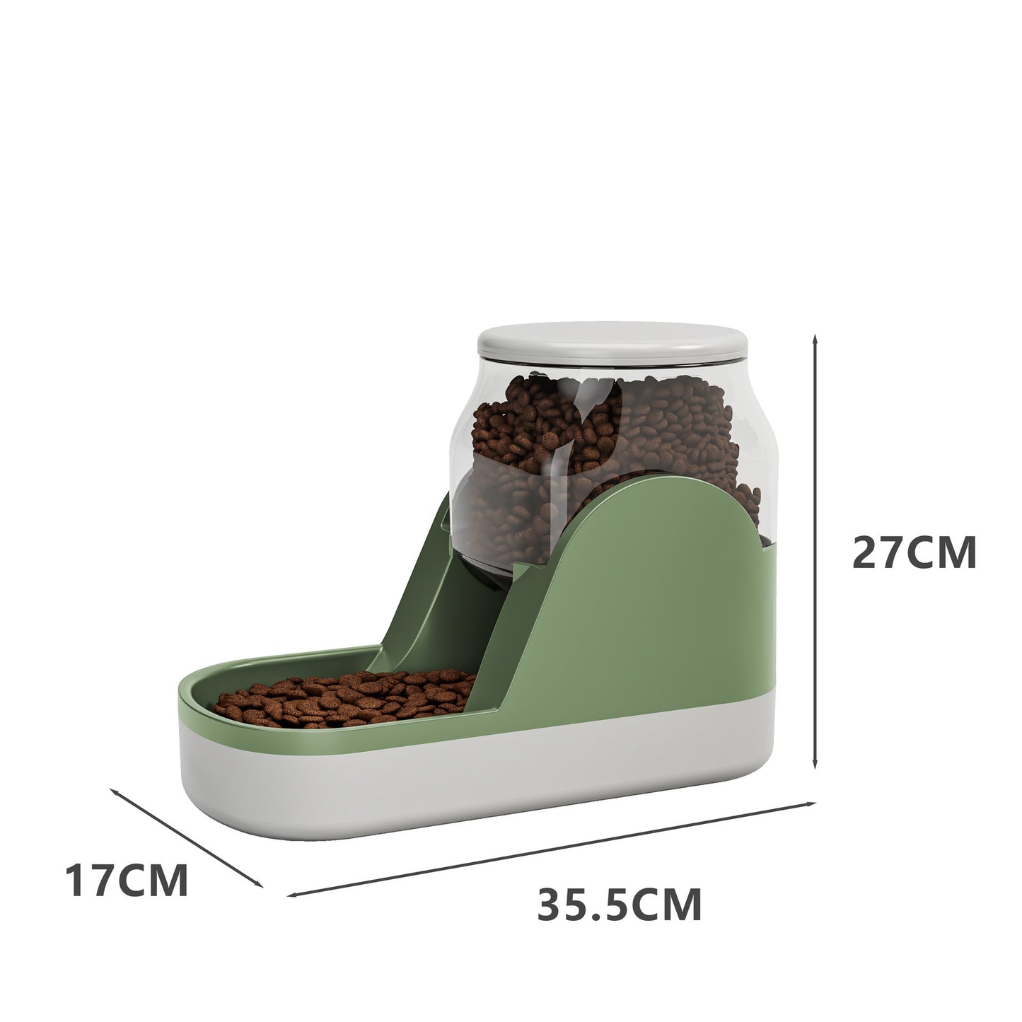 Pet feeding dispenser