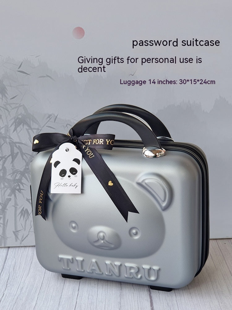 Baby panda gift set with suitcase