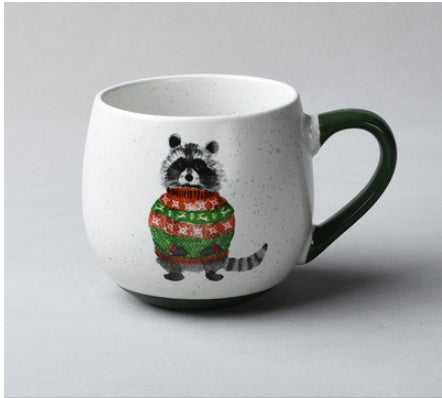 Vintage breakfast ceramic mug