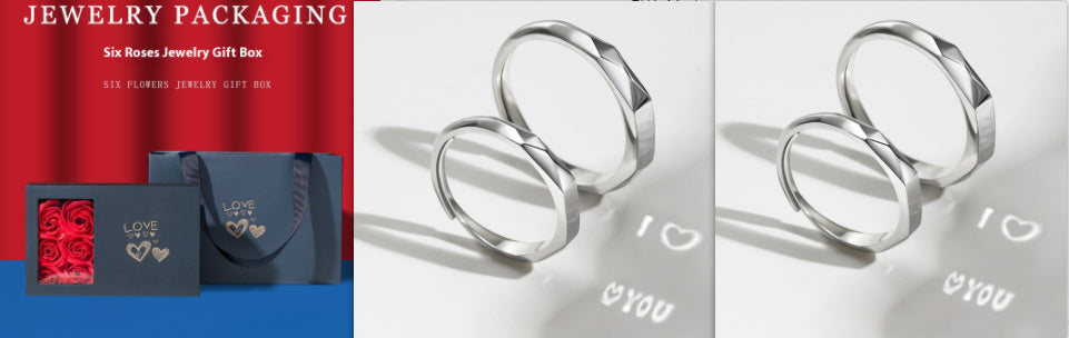 Couple ring set with projection