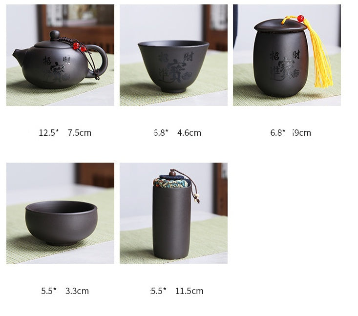 Portable tea set for travel