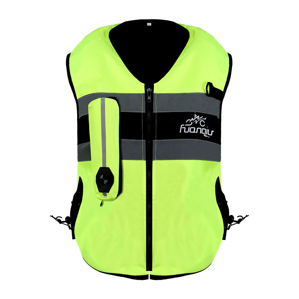 Air bag vest for motorcycles