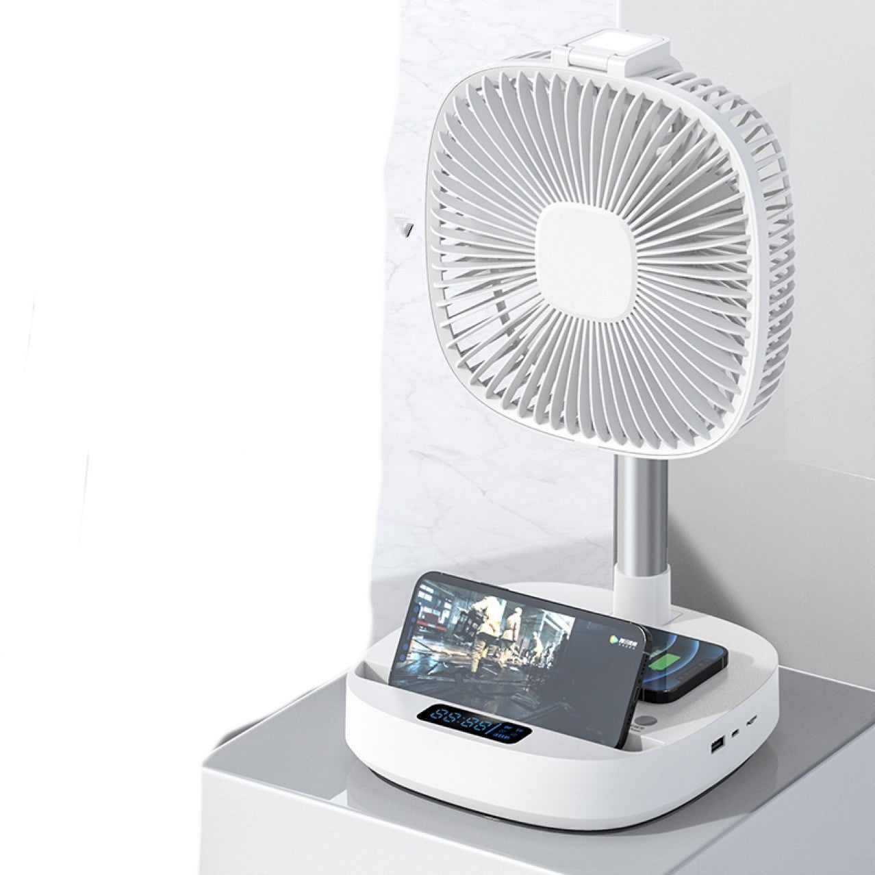 Portable fan with Bluetooth