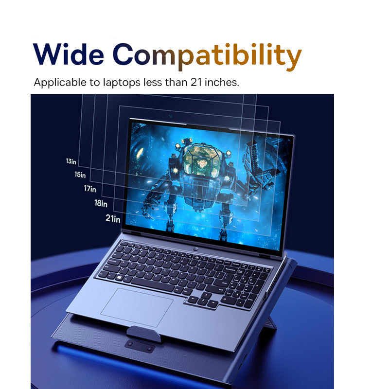 Notebook stand with cooling turbofan