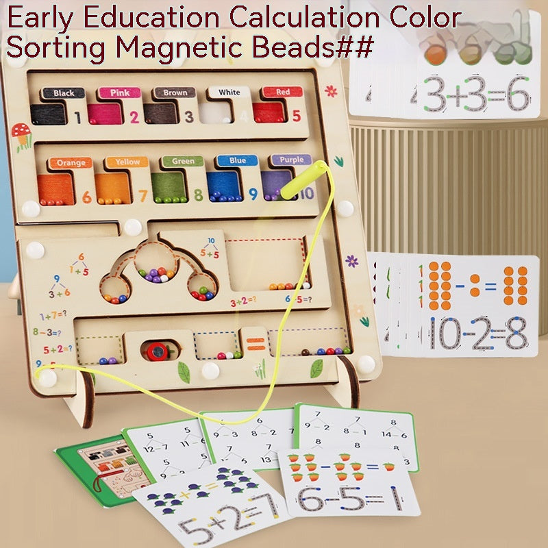 Wooden magnetic maze puzzles