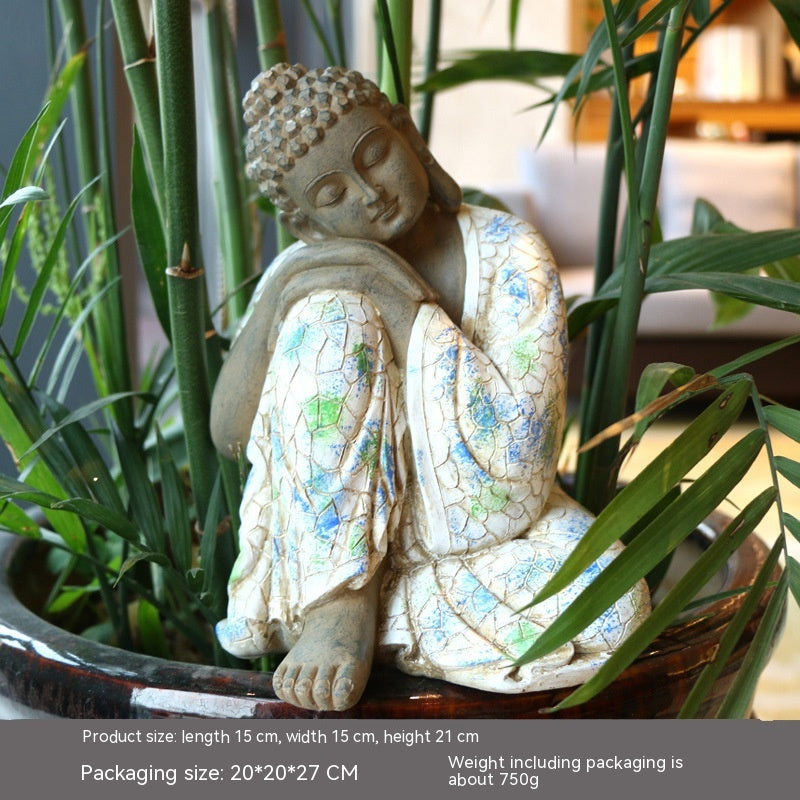 Garden flower pot Zen Buddha