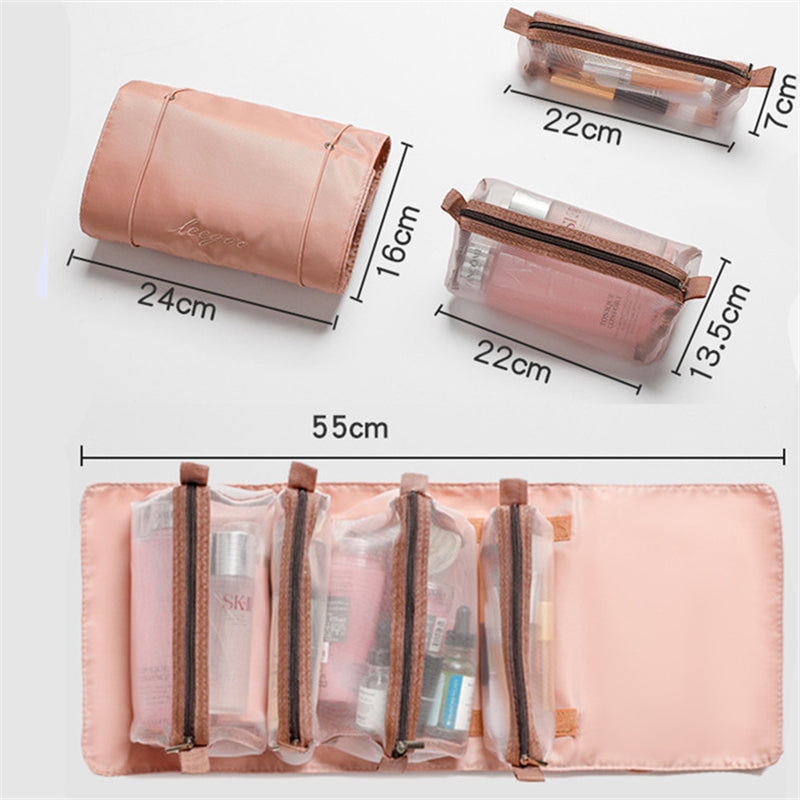 Cosmetic bag with mesh