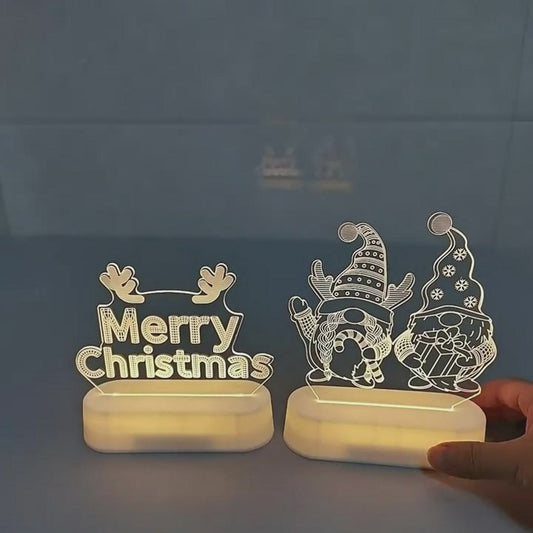 Christmas decoration 3D LED lamp